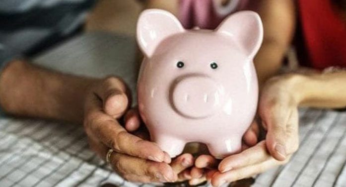 piggy bank hands money savings