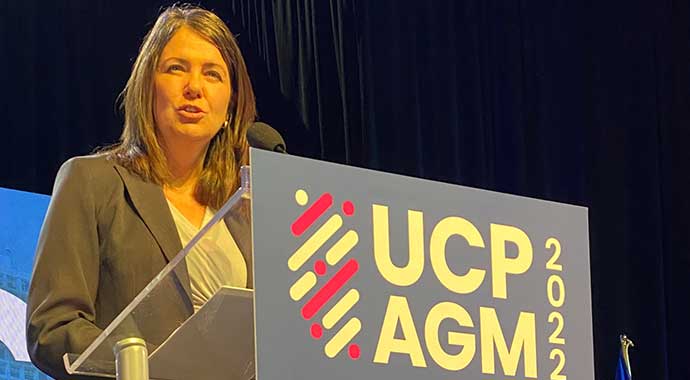 United Conservative Party members rally around Danielle Smith