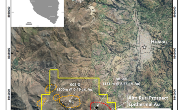 Forte Minerals Acquires the Alto Ruri Epithermal Gold Prospect Near Barrick’s Pierina Mine in Central Perú